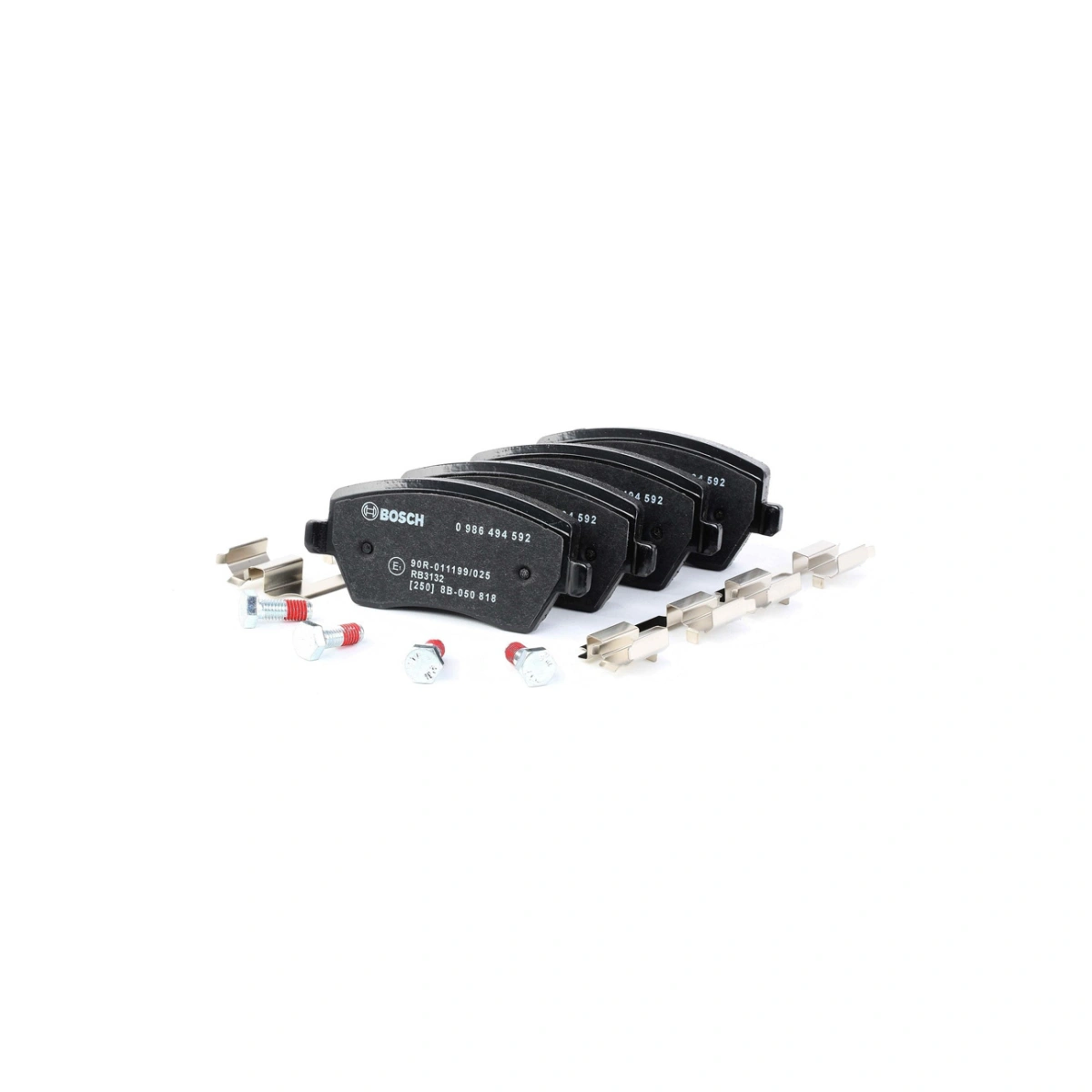 Bosch 0986494592 Ön Fren Balatası - Renault Clio, Dacia Duster, Nissan Micra (2002-2021, 0.9-1.8L)