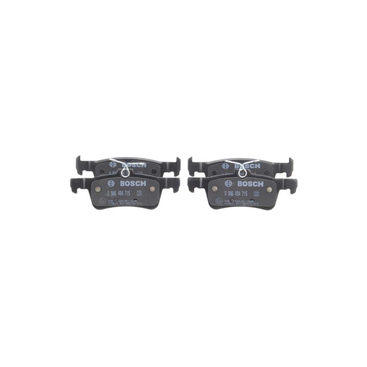 Bosch 0986494715 Arka Fren Balatası - Peugeot 308 (2013-2021, 1.2-2.0L)
