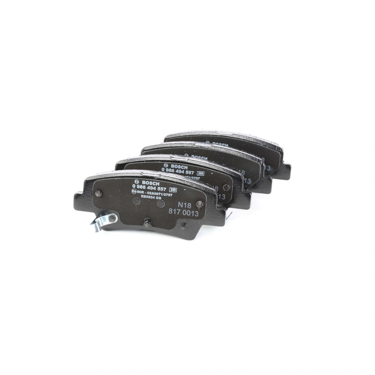 Bosch 0986494557 Arka Fren Balatası - Hyundai Tucson, Inokom Elantra, Kia Sportage (2009-2023, 1.0-2.4L)
