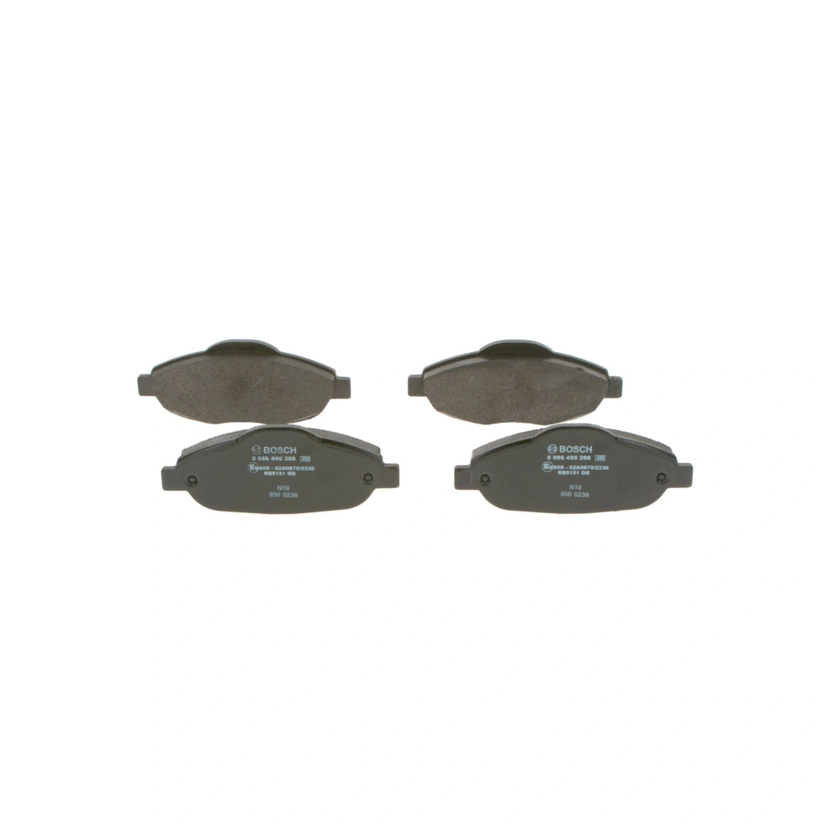 Bosch 0986495266 Ön Fren Balatası - Peugeot 308/3008 (2007-2016, 1.2-2.0L)