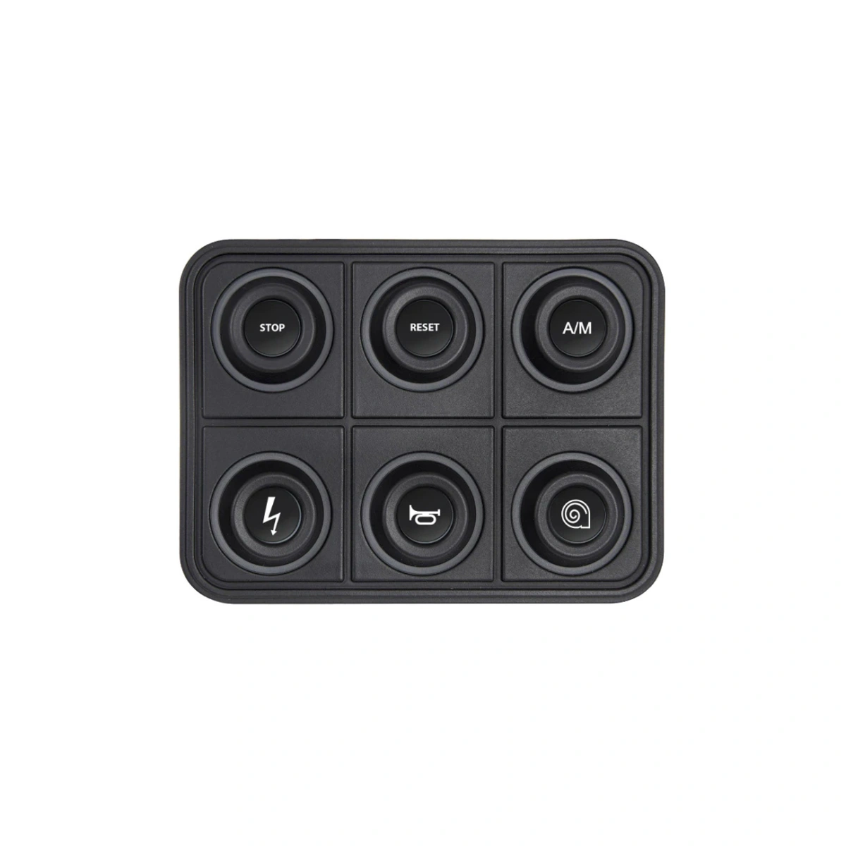 ECUMaster CAN Keyboard 6 Pozisyon - IP67, RGB LED, 4 Kablo