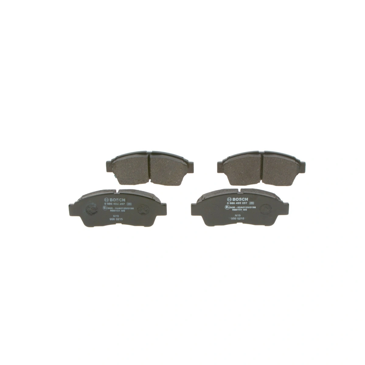 Bosch 0986495257 Ön Fren Balatası - Toyota Corolla/Camry/Carina (1991-2003, 1.3-2.2L)