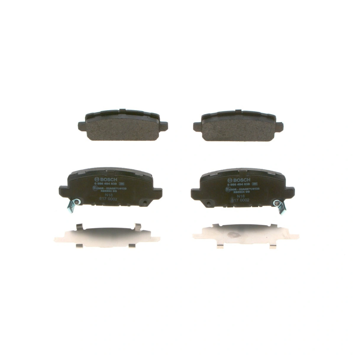 Bosch 0986494838 Arka Fren Balatası - Honda Hr-V/Accord/Vezel (2012-2024, 1.5-3.5L)