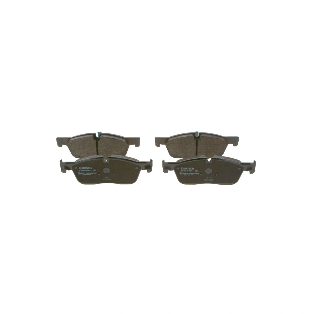 Bosch 0986494831 Ön Fren Balatası - Jaguar Xf/Xe, Land Rover Range (2015-2024, 2.0-3.0L)