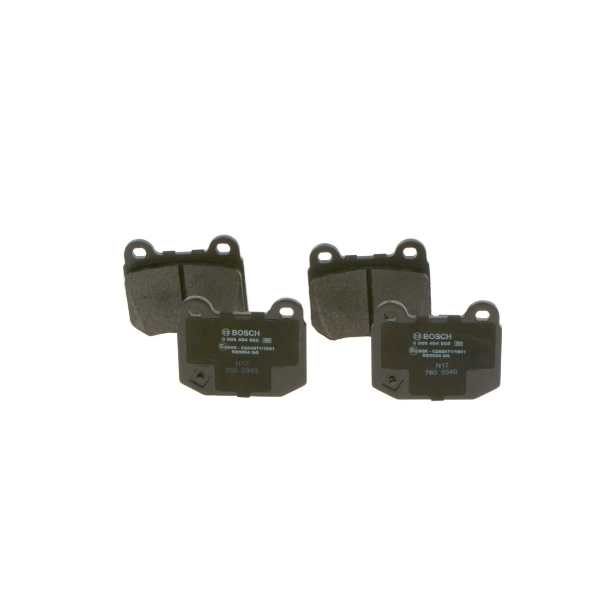 Bosch 0986494865 Arka Fren Balatası - Nissan 350Z, Subaru Impreza, Mitsubishi Lancer (1989-2015, 2.0-3.5L)