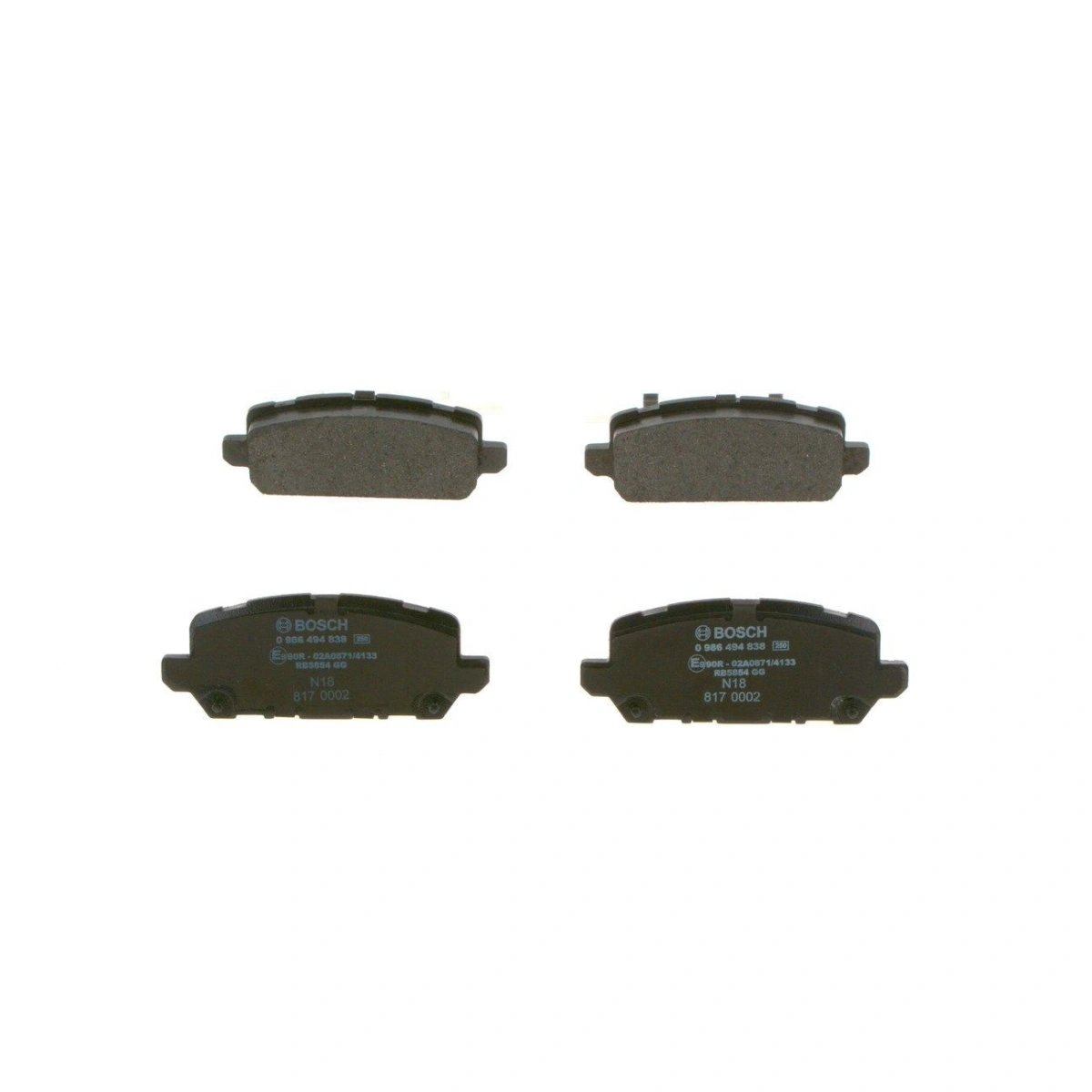 Bosch 0986494838 Arka Fren Balatası - Honda Hr-V/Accord/Vezel (2012-2024, 1.5-3.5L)