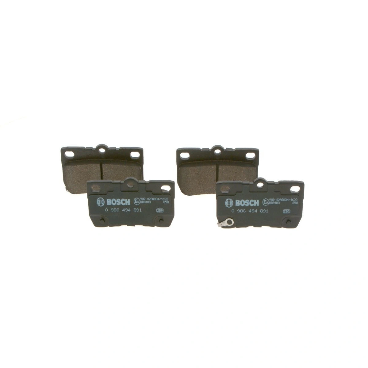 Bosch 0986494891 Arka Fren Balatası - Lexus Is/Gs, Toyota Crown (2003-2015, 2.5-4.3L)