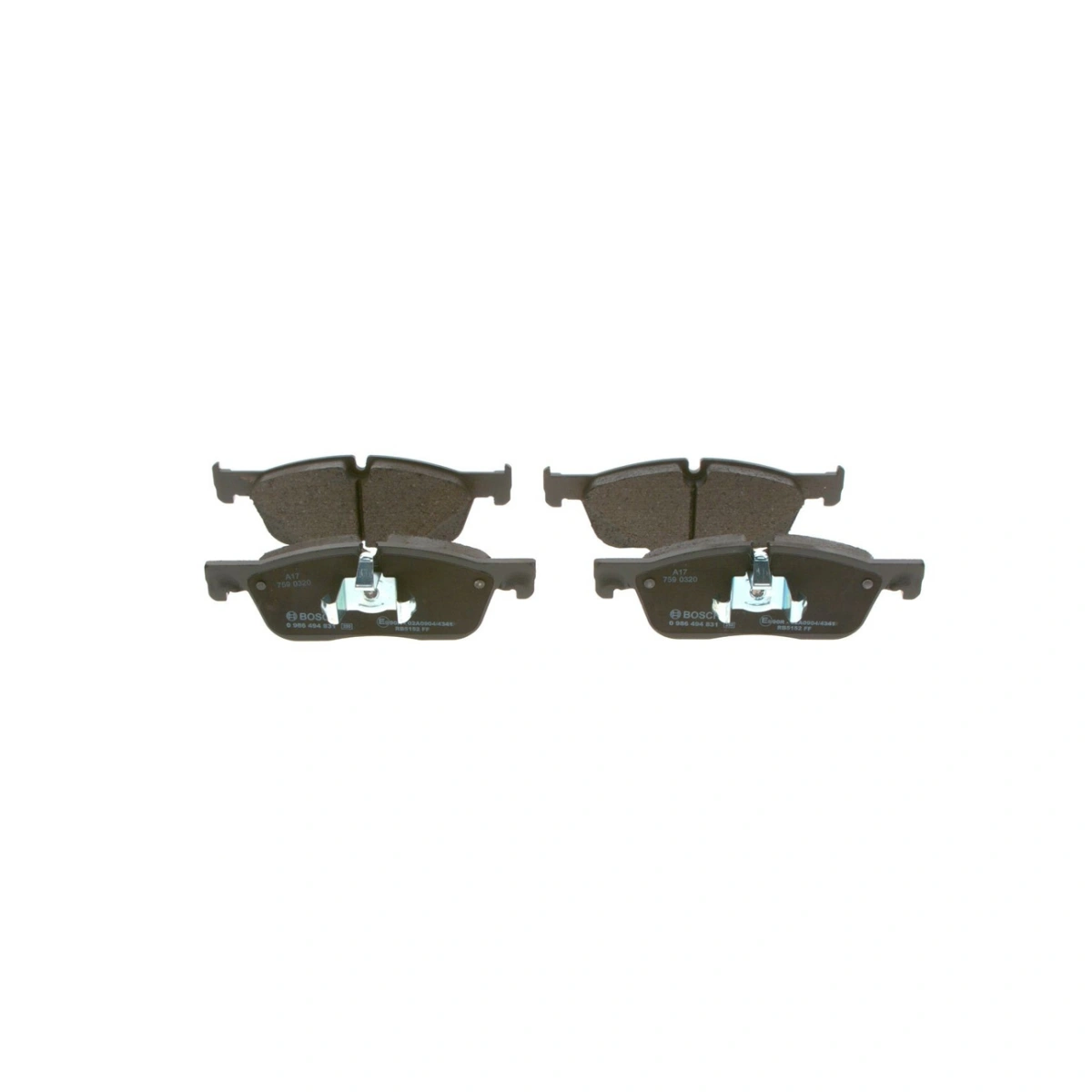 Bosch 0986494831 Ön Fren Balatası - Jaguar Xf/Xe, Land Rover Range (2015-2024, 2.0-3.0L)