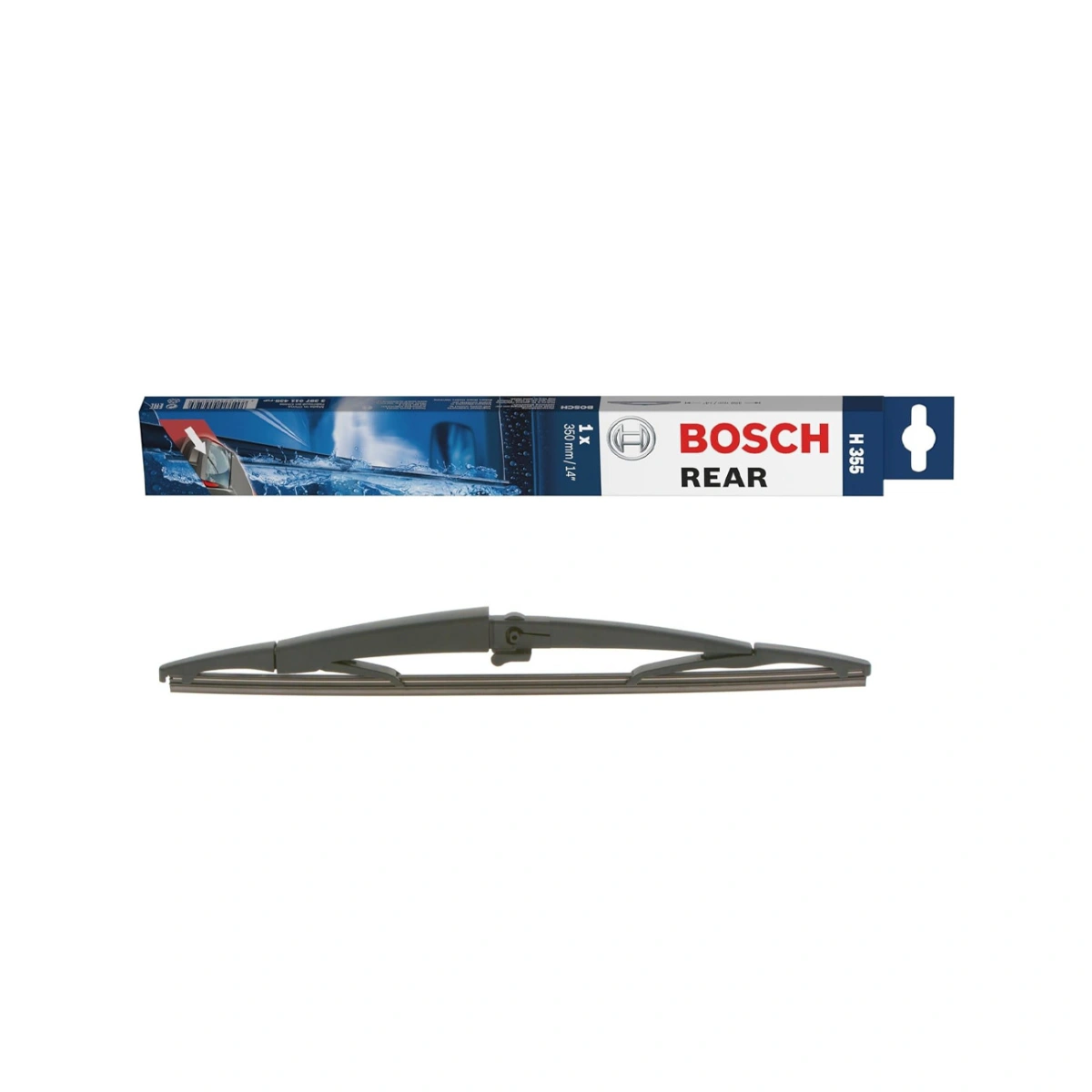 Bosch 3397011435 H355 Arka Silecek - 350 (14") - Ford Fiesta-Focus/Hyundai i10-i20/Kia Picanto-Rio/Nissan Note-Qashqai/Opel Corsa/Peugeot 208-2008/Toyota Yaris