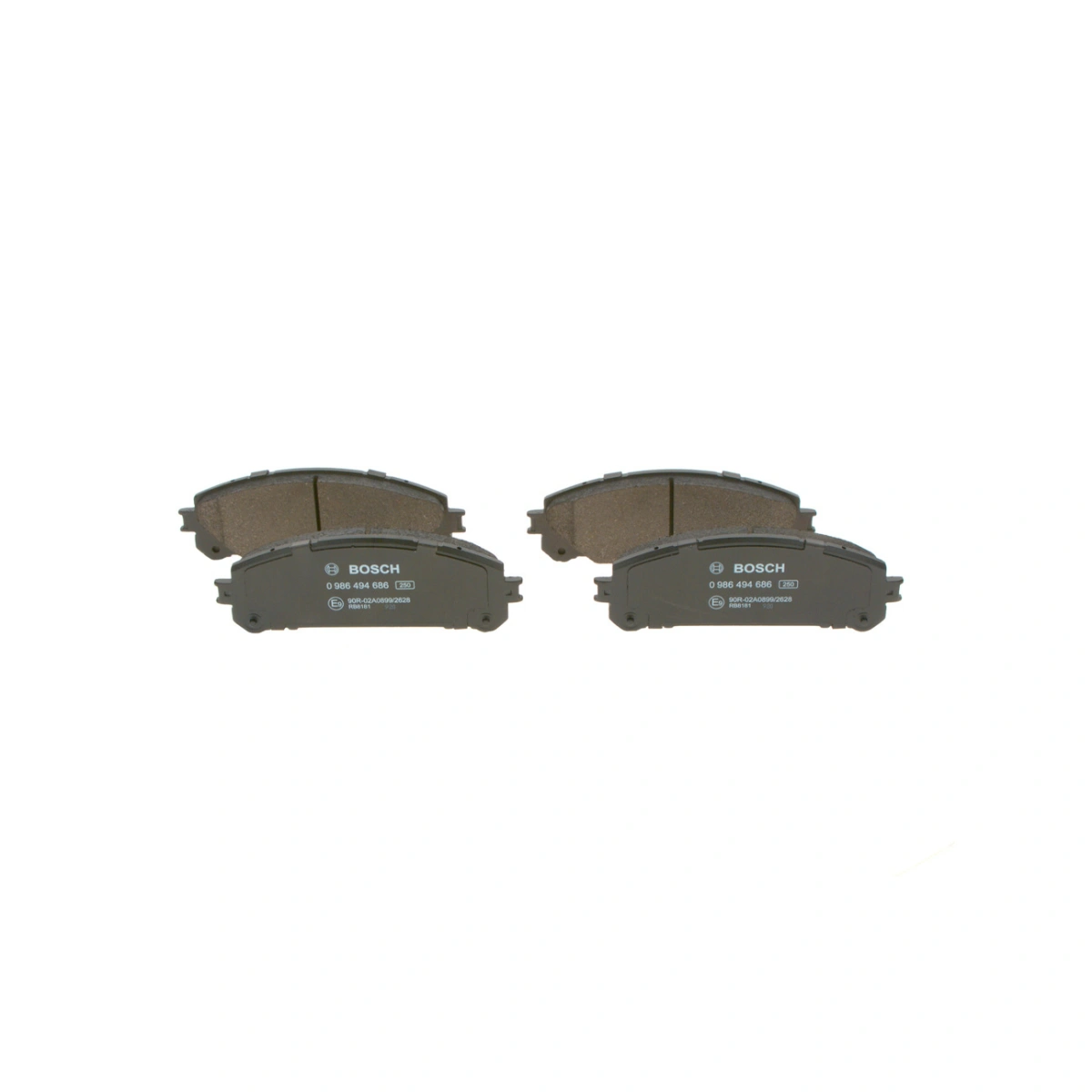 Bosch 0986494686 Ön Fren Balatası - Lexus Nx, Toyota Rav, Toyota (Gac) Highlander (2006-2021, 2.0-3.5L)