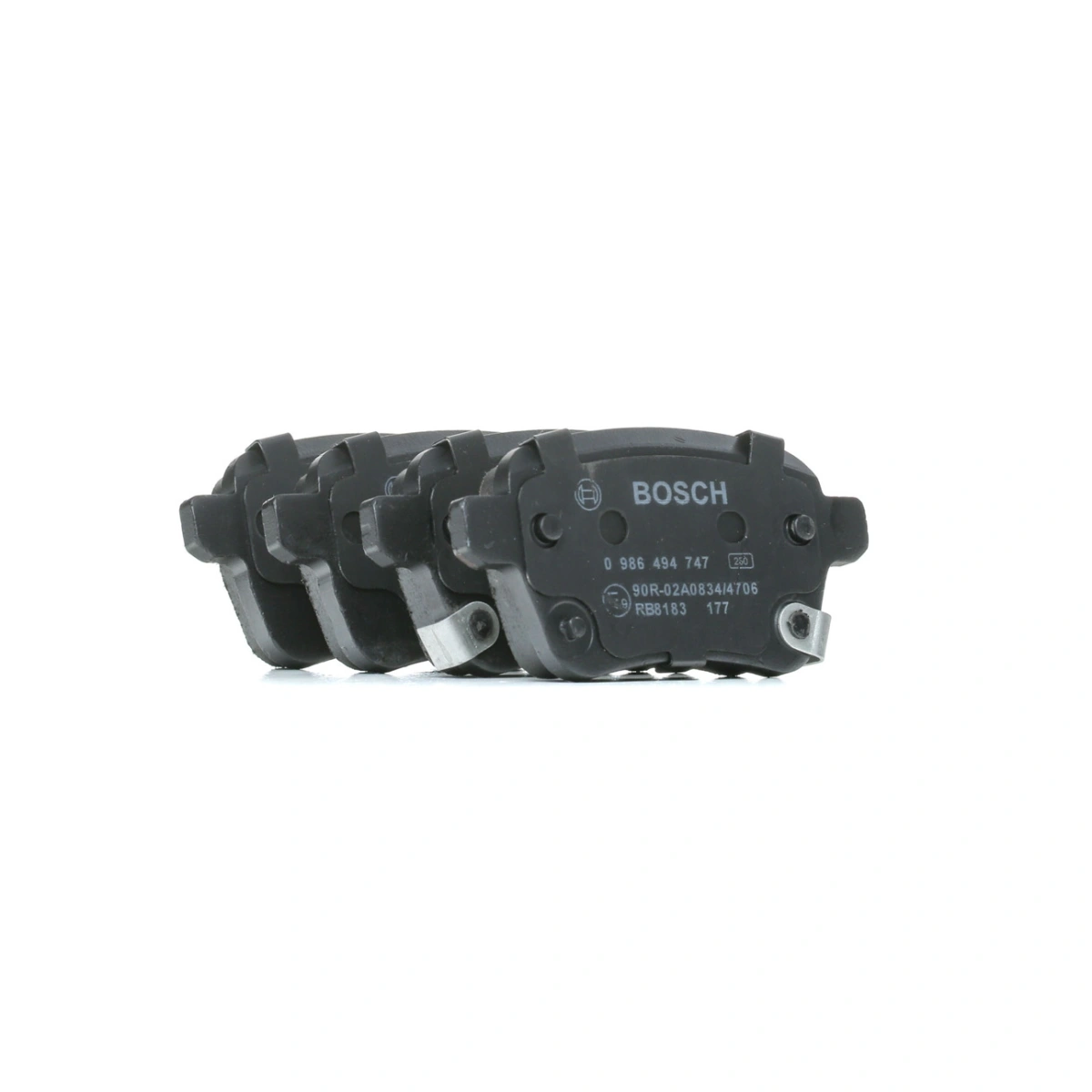 Bosch 0986494747 Arka Fren Balatası - Opel Corsa/Adam (2012-2019, 1.0-1.6L)