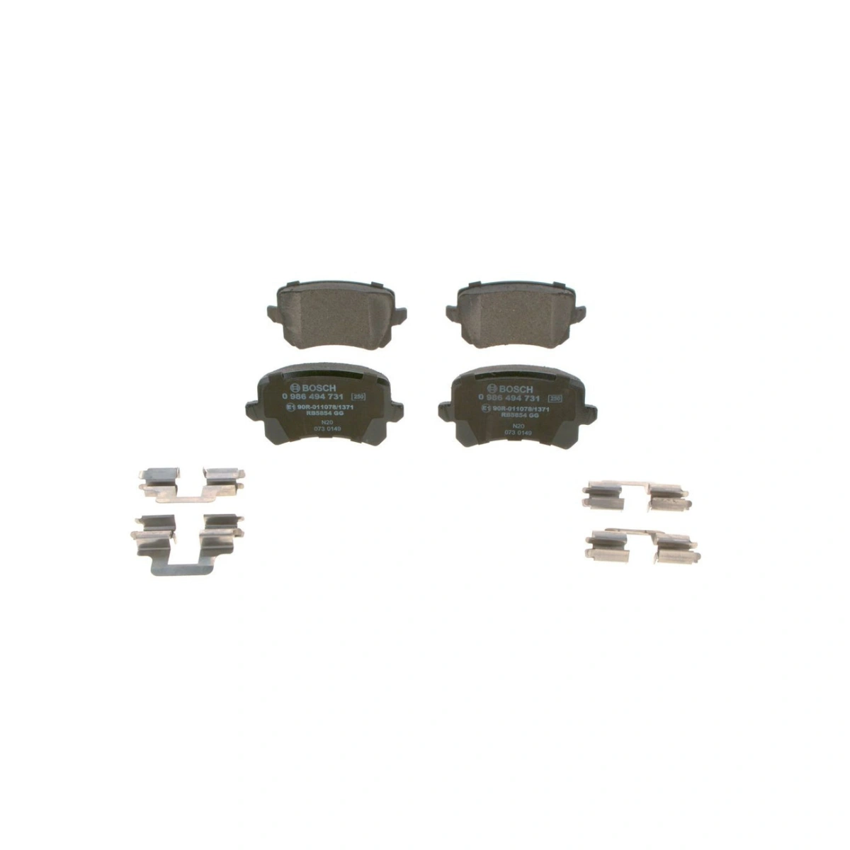Bosch 0986494731 Arka Fren Balatası - Volkswagen Passat, Audi A6, Seat Alhambra (2004-2022, 1.4-4.2L)