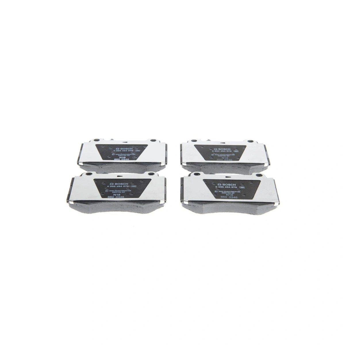 Bosch 0986494576 Ön Fren Balatası - Mercedes-Benz (Bbdc) E-Class, Mercedes C-Serisi/E-Serisi (1998-2012, 3.5L)