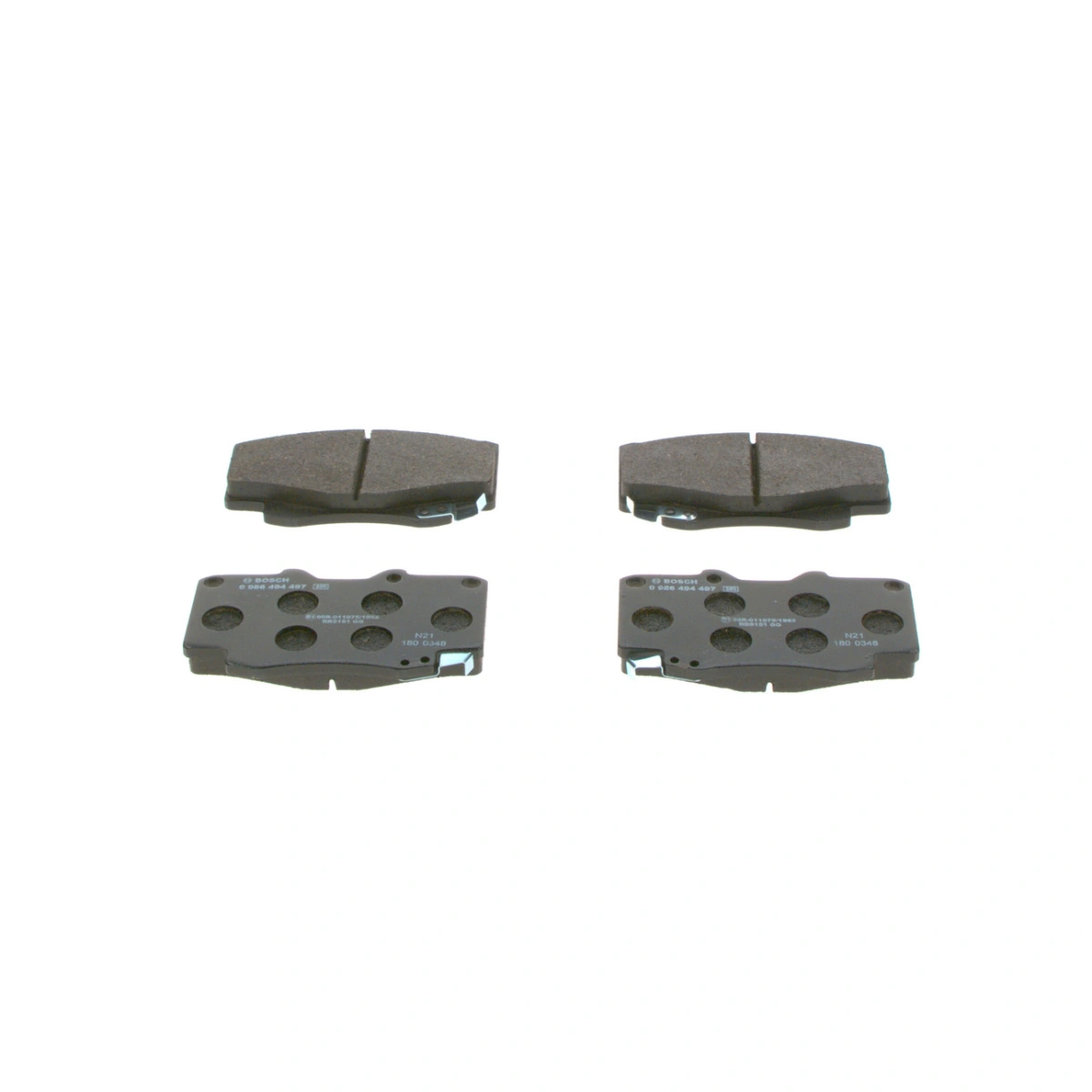 Bosch 0986494497 Ön Fren Balatası - Toyota Hilux/Fortuner (2004-2016, 2.5-4.0L)