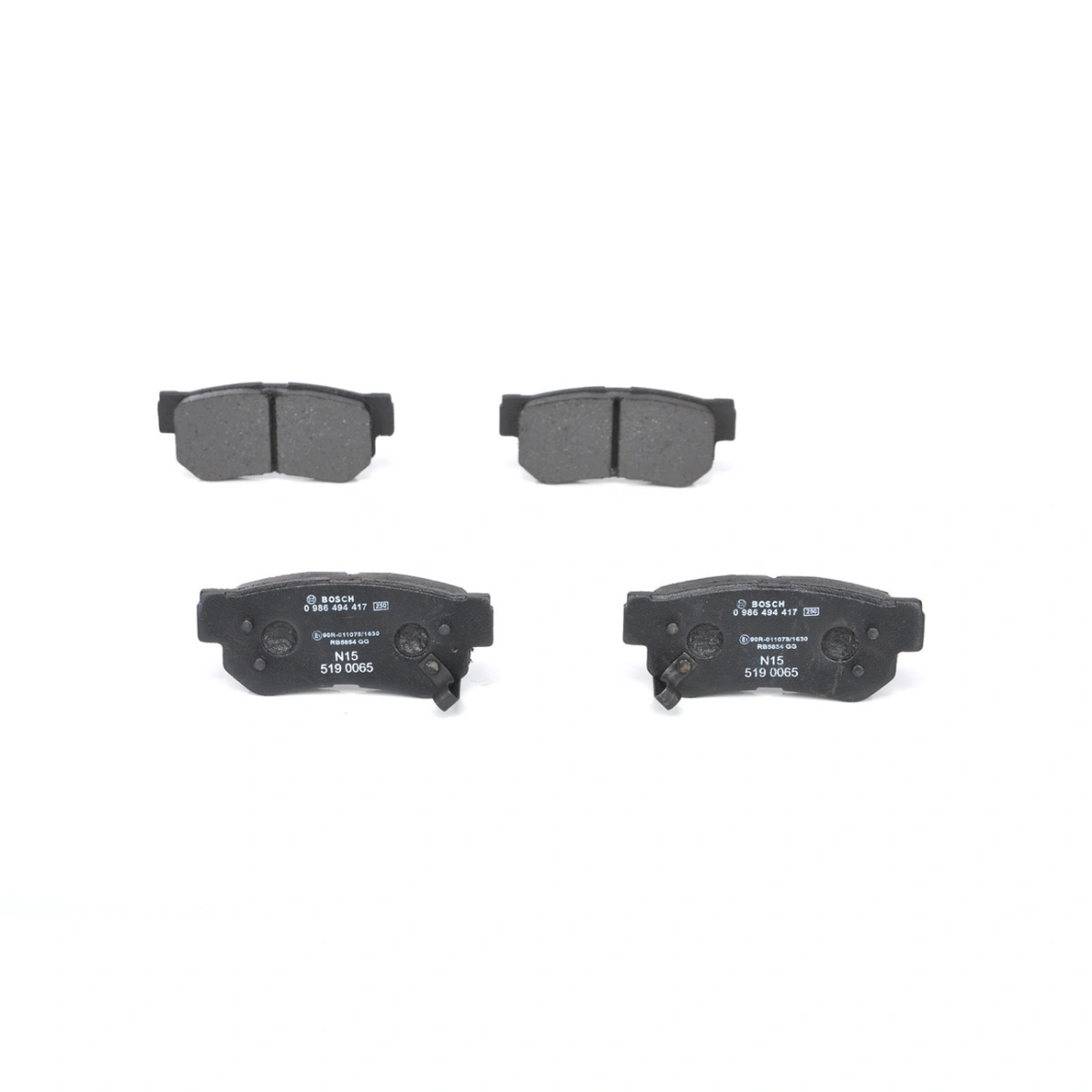 Bosch 0986494417 Arka Fren Balatası - Hyundai Tucson, Kia Sportage, Inokom Getz (1998-2013, 1.1-3.8L)