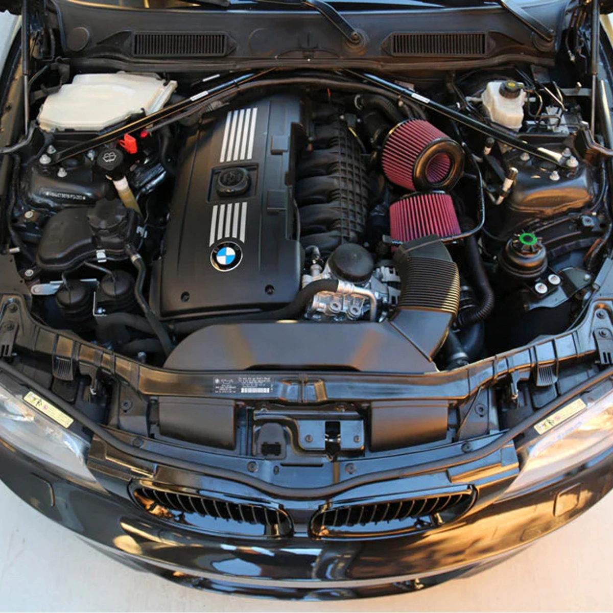 Burger Motorsports - Bmw N54 Çift Koni Performans Hava Filtre Kiti (Dual Cone Intake) - Kırmızı