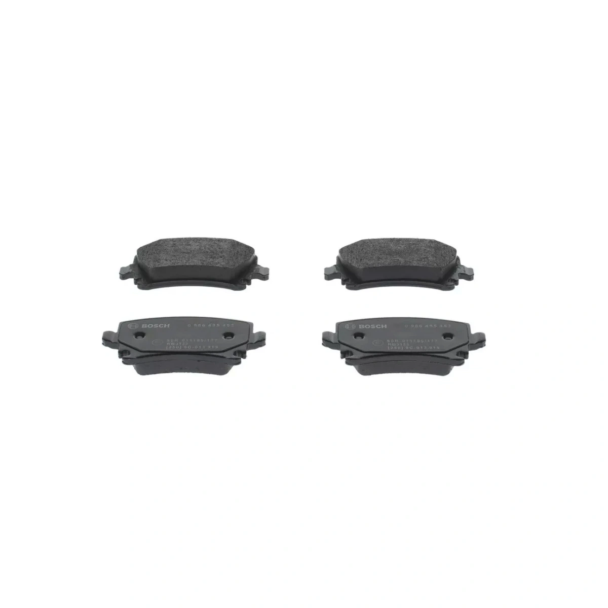 Bosch 0986495453 Arka Fren Balatası - VW Golf V-VI / Passat B6-B7 / Tiguan, Audi A4 B6-B7 / A6 C6, Seat Leon, Skoda Octavia (2003-)