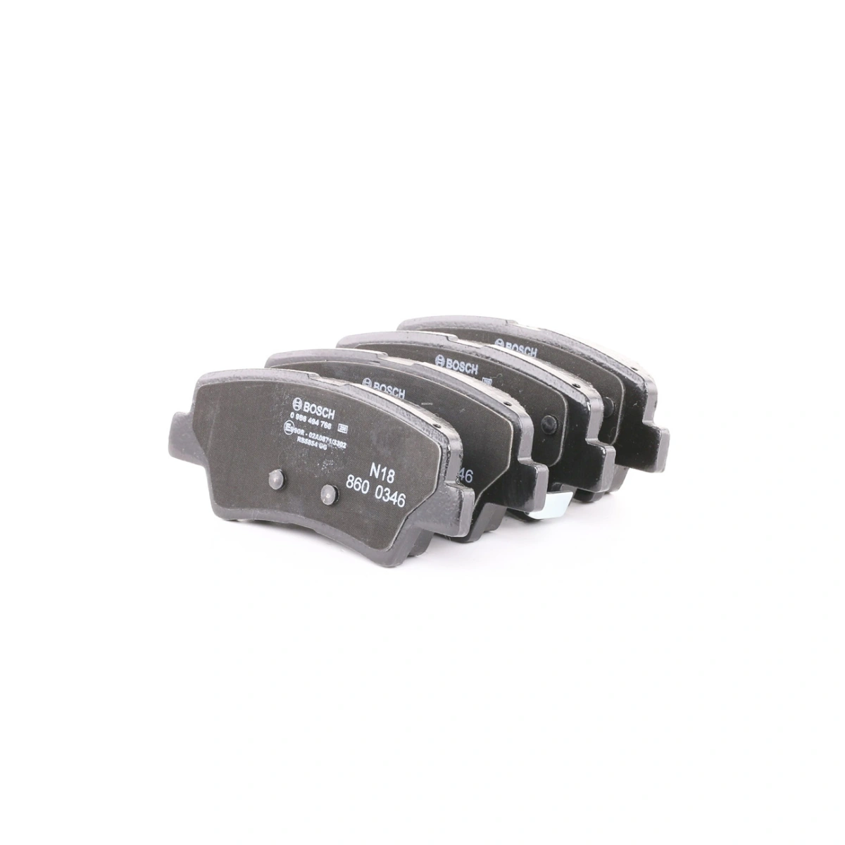 Bosch 0986494768 Arka Fren Balatası - Hyundai I30, Kia Ceed, Ssangyong Korando (2010-2023, 1.0-2.4L)