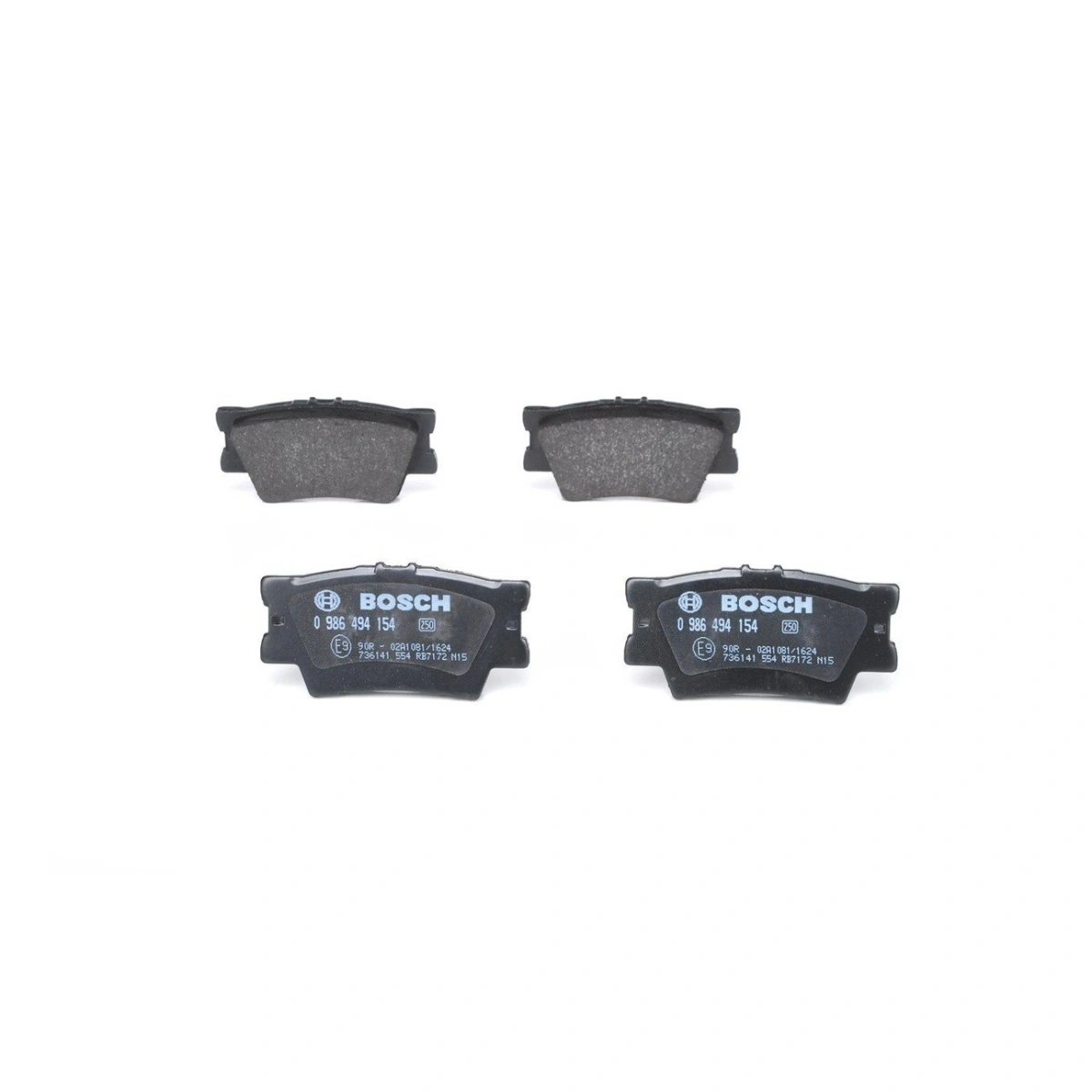 Bosch 0986494154 Arka Fren Balatası - Toyota Corolla/Camry, Toyota (Gac) Camry (2005-2019, 1.8-3.5L)