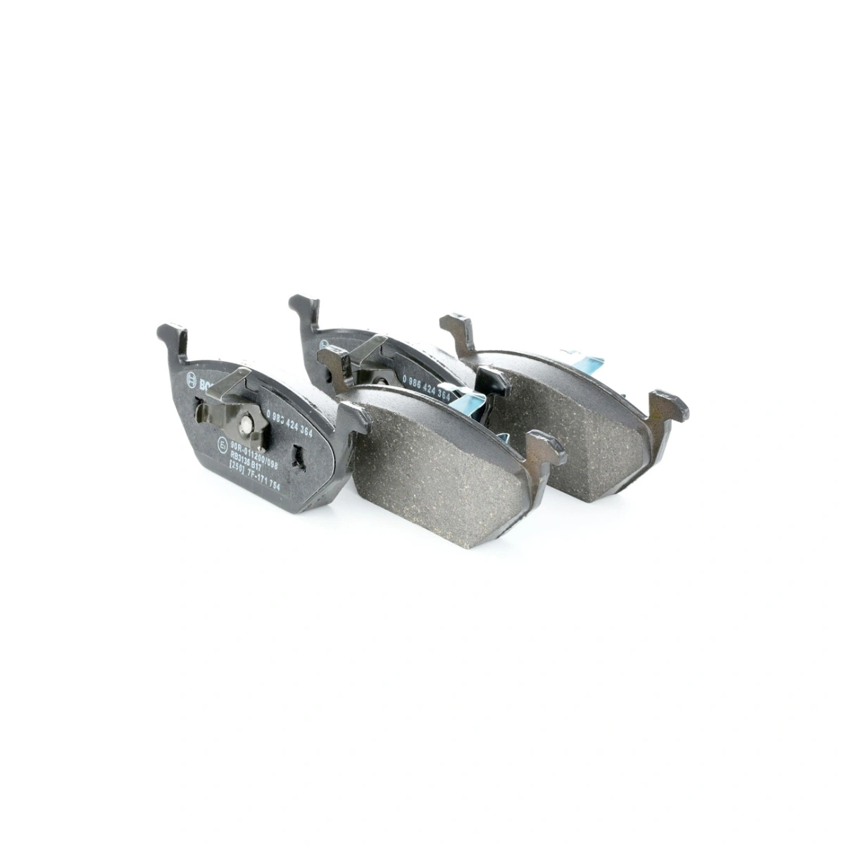 Bosch 0986424364 Ön Fren Balatası - VW Golf IV / Polo / Beetle / Up!, Audi A3 8L, Seat Ibiza / Leon, Skoda Fabia / Octavia (1996-)