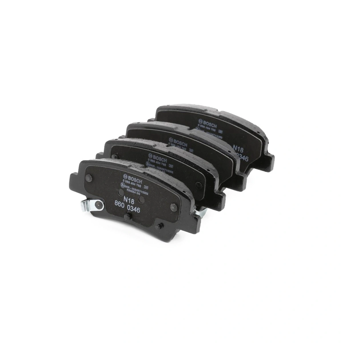 Bosch 0986494768 Arka Fren Balatası - Hyundai I30, Kia Ceed, Ssangyong Korando (2010-2023, 1.0-2.4L)