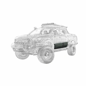 Apex Aero Design - Ford Ranger T6-T7-T8 (2012-2015) - Gövde Kaplaması 4 Parça - Body Cladding