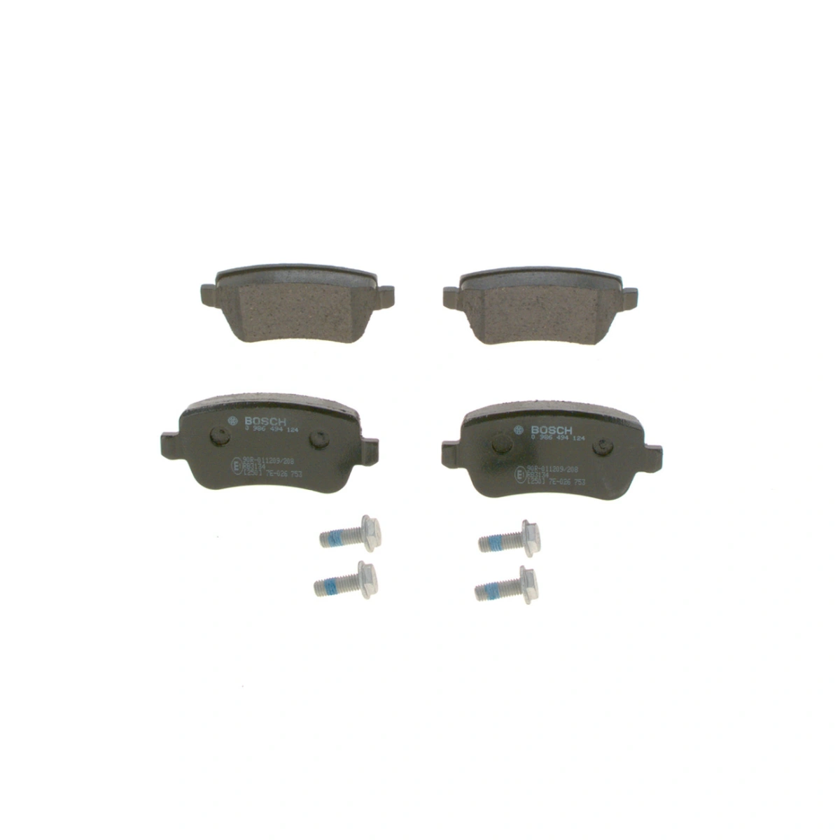 Bosch 0986494124 Arka Fren Balatası - Fiat Croma 194 (1.8-2.4, 2005-)