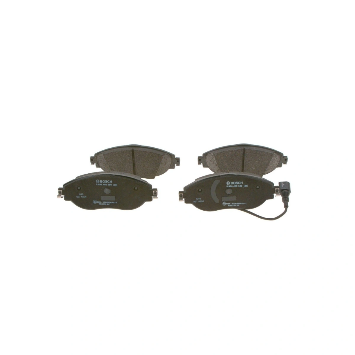 Bosch 0986495350 Ön Fren Balatası - VW Passat B6 / B7 / CC / Sharan, Seat Alhambra, Skoda Superb (2005-)
