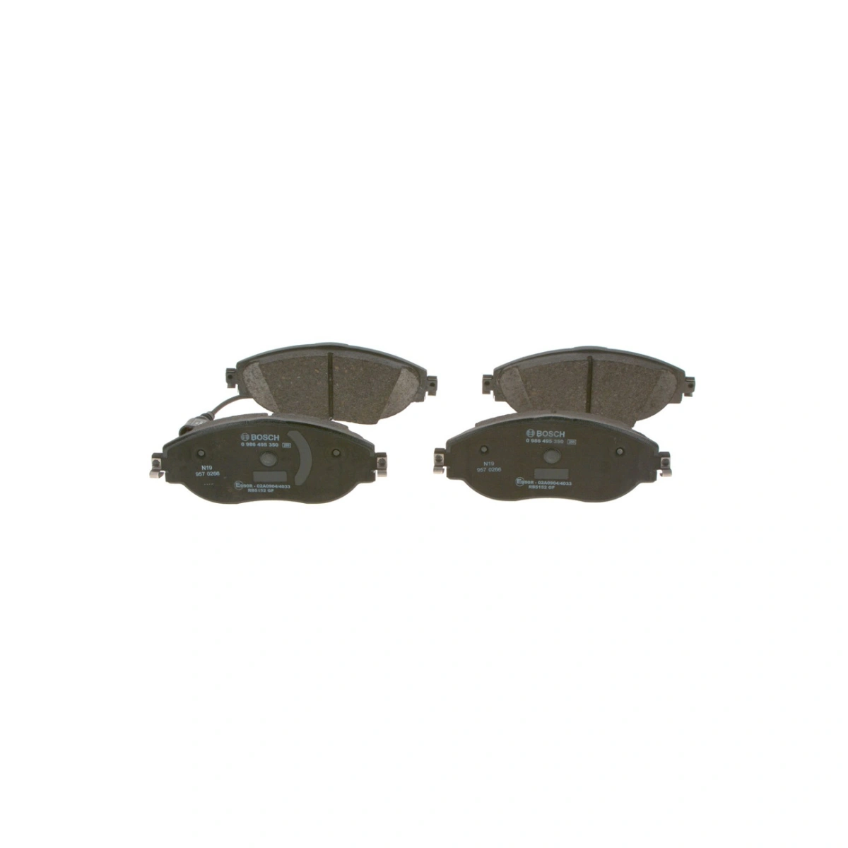 Bosch 0986495350 Ön Fren Balatası - VW Passat B6 / B7 / CC / Sharan, Seat Alhambra, Skoda Superb (2005-)