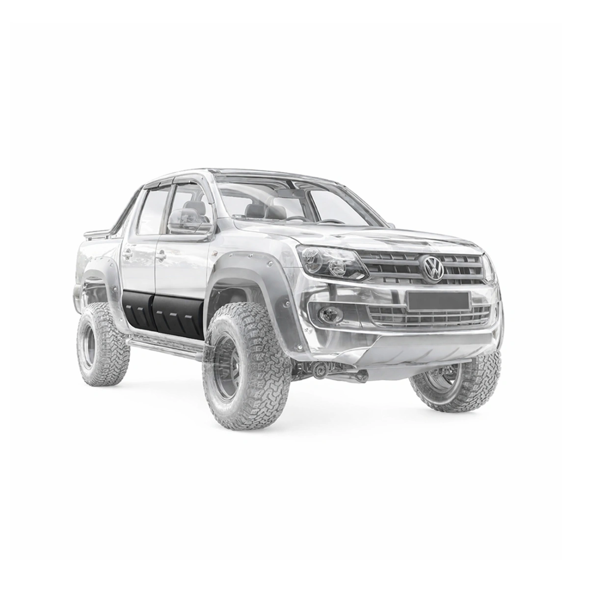 Apex Aero Design - Volkswagen Amarok (2010-2022) - Gövde Kaplaması 4 Parça - Body Cladding