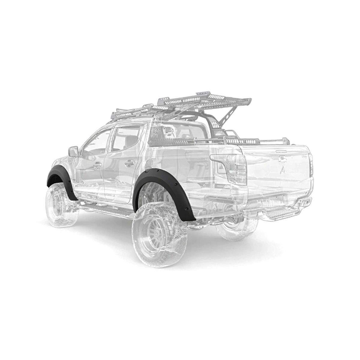 Apex Aero Design - Mitsubishi L200 (2015-2018) - Dodik - Çamurluk Kaplaması 4 Parça - Fender Flares