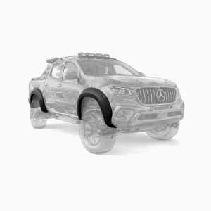 Apex Aero Design - Mercedes X Class W470 (2017+) - Dodik - Çamurluk Kaplaması 4 Parça - Fender Flares