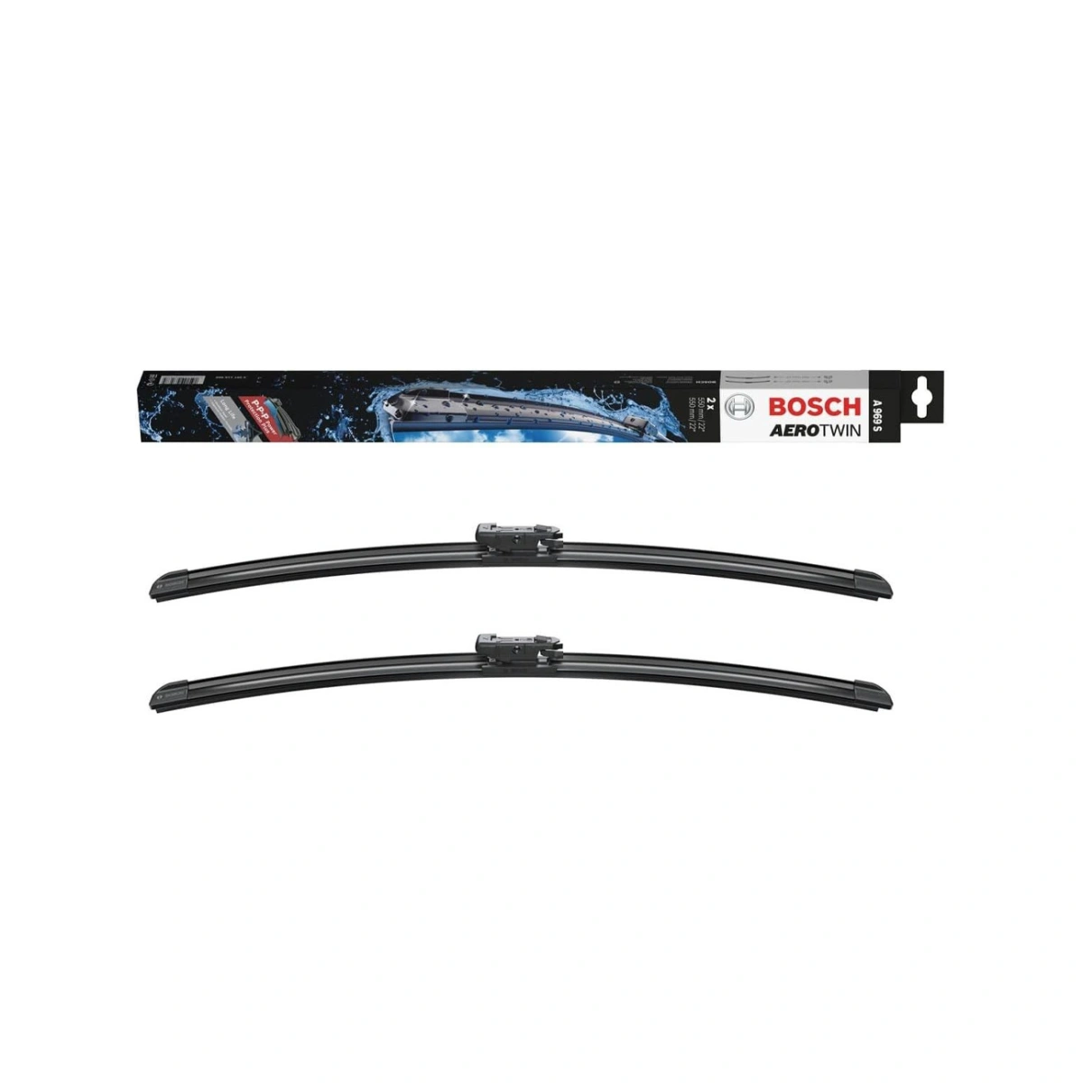 Bosch 3397118969 Aerotwin A969S Ön Silecek Seti - 550/550 (22"/22") - Mercedes SLK R171/R172/SLC R172/C W205