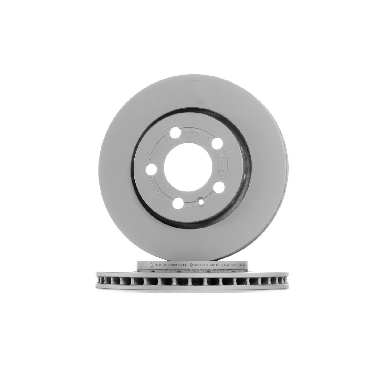 Bosch 0986478482 Ø256mm Audi-Seat-Skoda-Volkswagen Ön Fren Disk Takımı