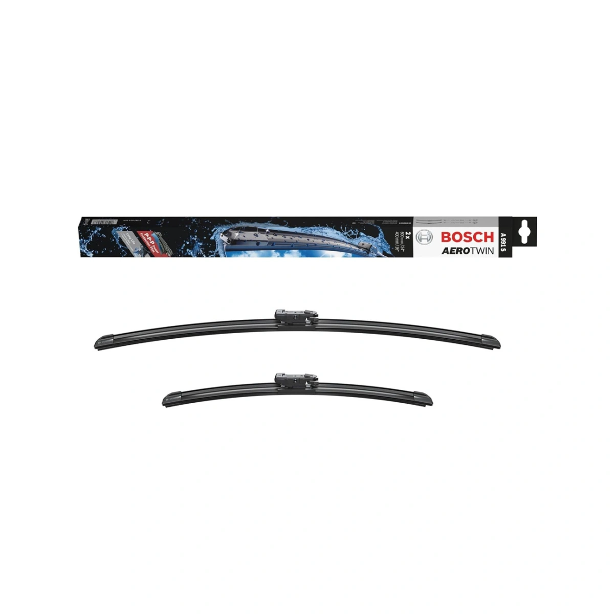 Bosch 339701401P Aerotwin A991S Ön Silecek Seti - 600/400 (24"/16") - Hyundai i20 BC3 / Bayon BC3 (2021-2024)