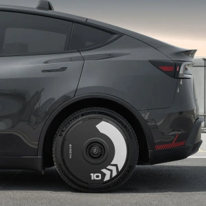 HALOBLK HALODISC 2 Arrow - Tesla Model Y - 19 inç Aerodinamik Siyah Jant Kapağı - 4 Adet