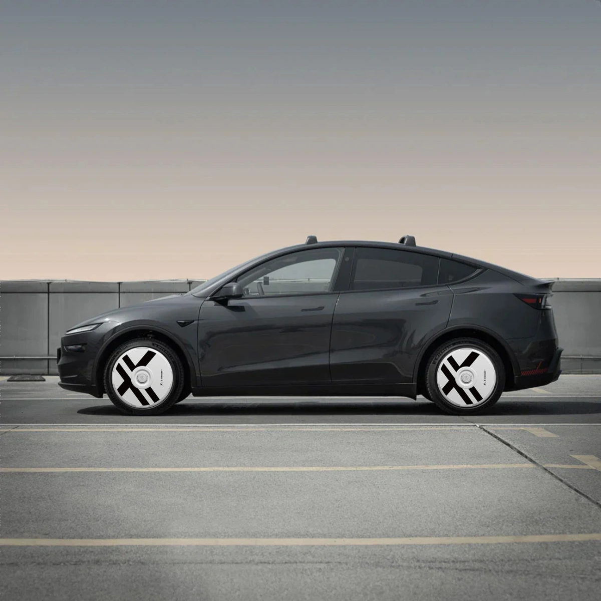 HALOBLK HALODISC 2 X-Factor -Tesla Model Y - 19 inç Aerodinamik Beyaz Jant Kapağı - 4 Adet