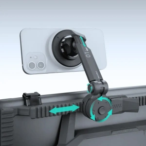 HALOBLK Magsafe Telefon Tutucu + 2 Magsafe Halka (Topuzlu Bağlantı Kolu Dahil Değildir)