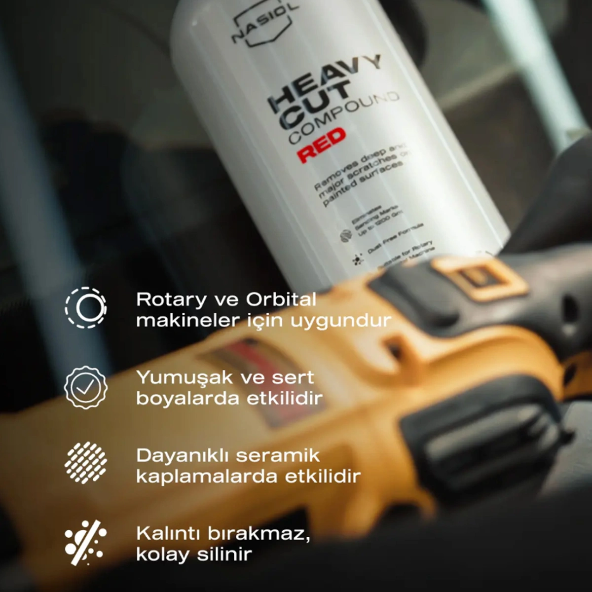 Nasiol RED Ağır Çizik Giderici Pasta - 1kg