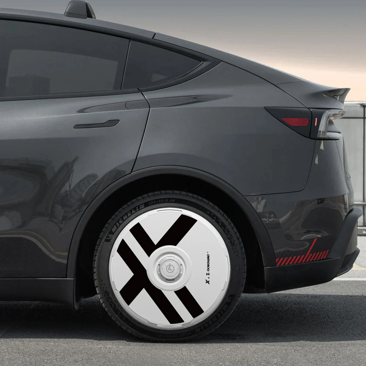 HALOBLK HALODISC 2 X-Factor -Tesla Model Y - 19 inç Aerodinamik Beyaz Jant Kapağı - 4 Adet