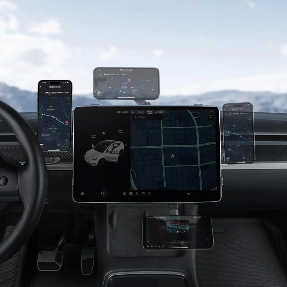 HALOBLK Telefon için Topuzlu Bağlantı Kolu (Magsafe Telefon Tutucu Dahil Değildir)