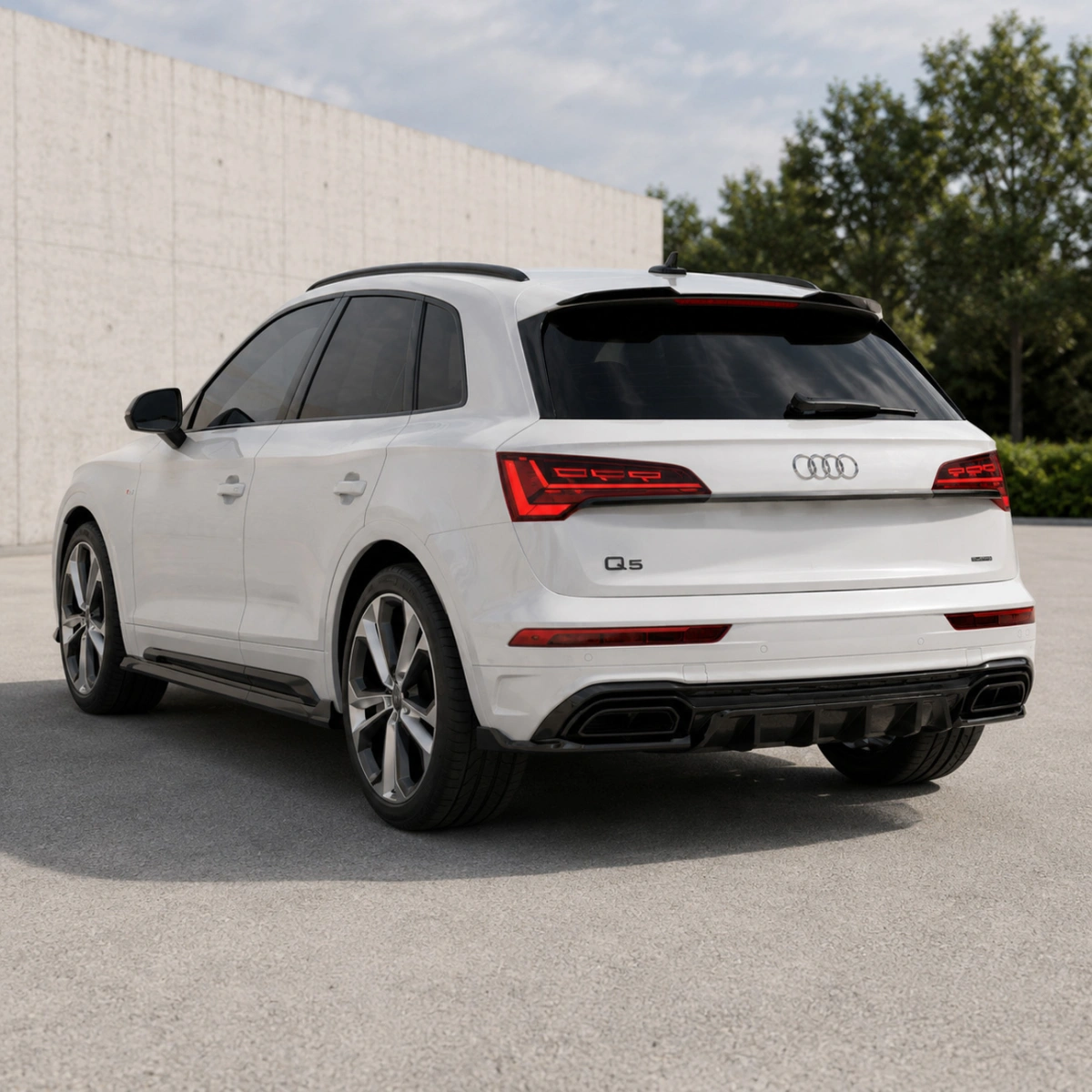 Apex Aero Design - Audi SQ5 - Q5 S-Line Mk2 Facelift (2020-2024) - Arka Tampon Eki - Rear Valance
