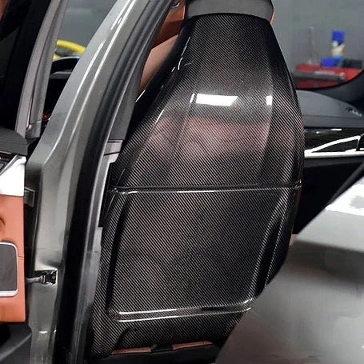 Drifton - BMW M5 F90 LCI Dry Karbon Koltuk Arkası Kapağı 4 Parça Set - 2021-2023