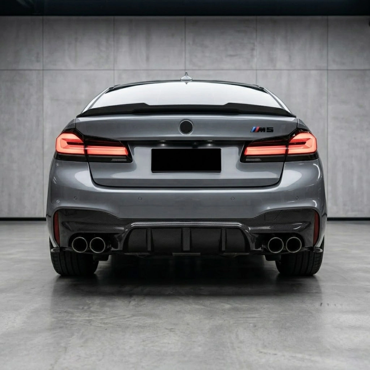 Drifton - BMW M5 F90 Karbon Arka Difüzör Köşe Uzantıları Komple Set 4 Parça - 2018-2023