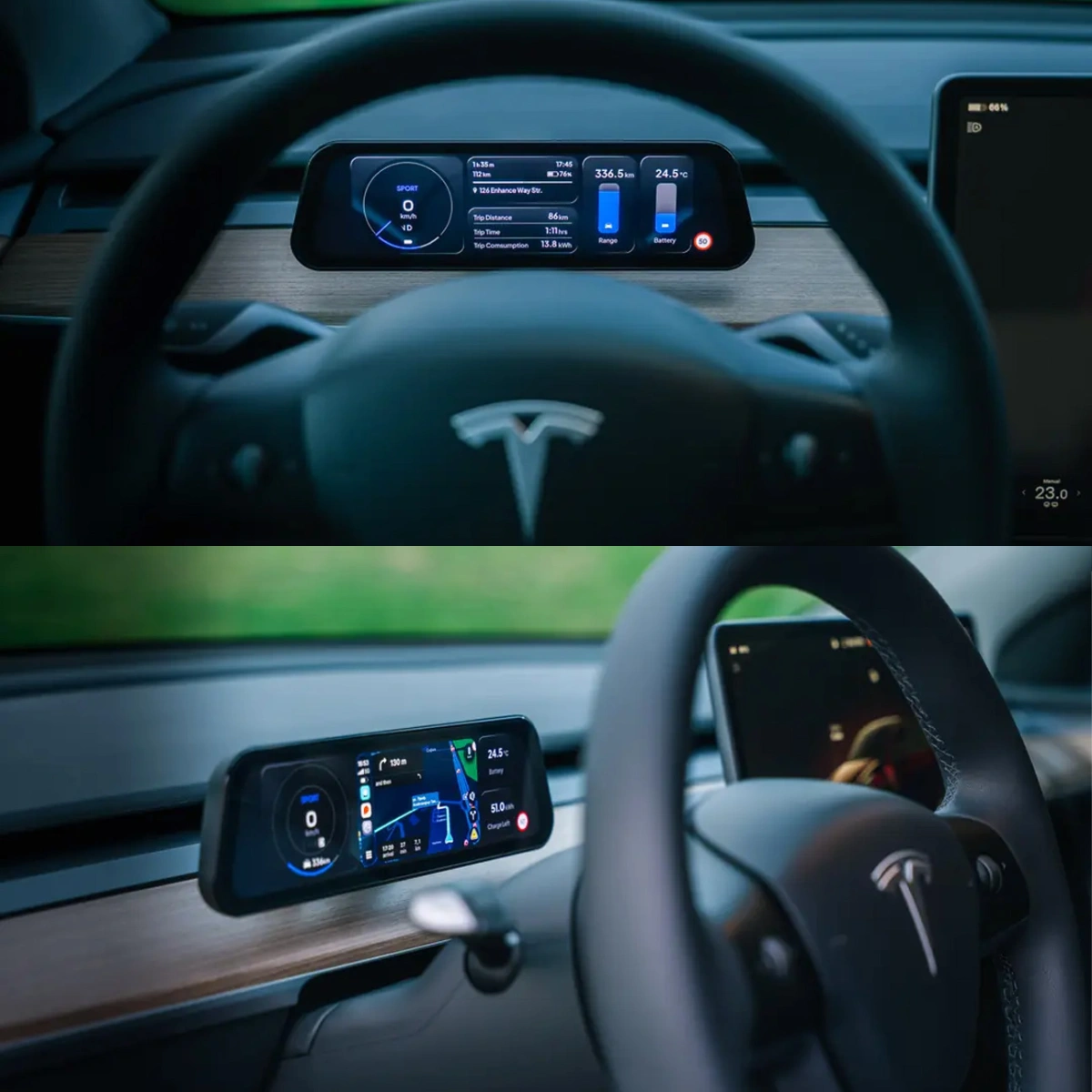 Enhance Auto TESLA S3XY Dash + Commander Bundle - Juniper (Yeni Kasa) Model Y (2025) - Tesla Model 3 (Tüm Nesiller 2017+)