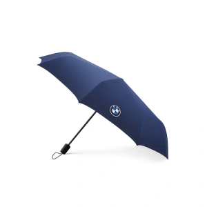 BMW Cep Şemsiyesi Lacivert (Pocket Umbrella Navy) - Otomatik Açma-Kapama -- BMW Lifestyle Koleksiyonu