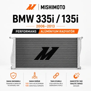 Mishimoto Bmw 335i-135i (Otomatik) 2006-2013 Performans Alüminyum Radyatör