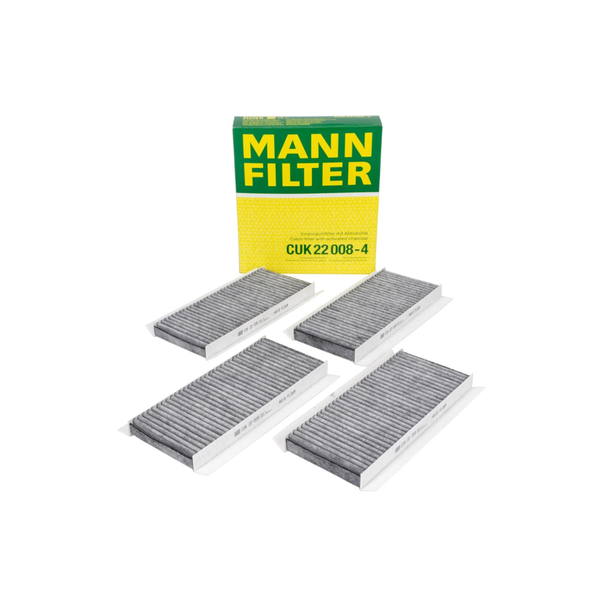 MANN CUK22008-4 Polen Filtresi - BMW E90 E92 E93 - Aktif Karbonlu - 1 Adet