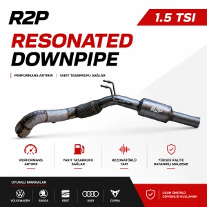 R2P Volkswagen-Skoda-Seat-Audi-Cupra 1.5 TSI Resonated Downpipe