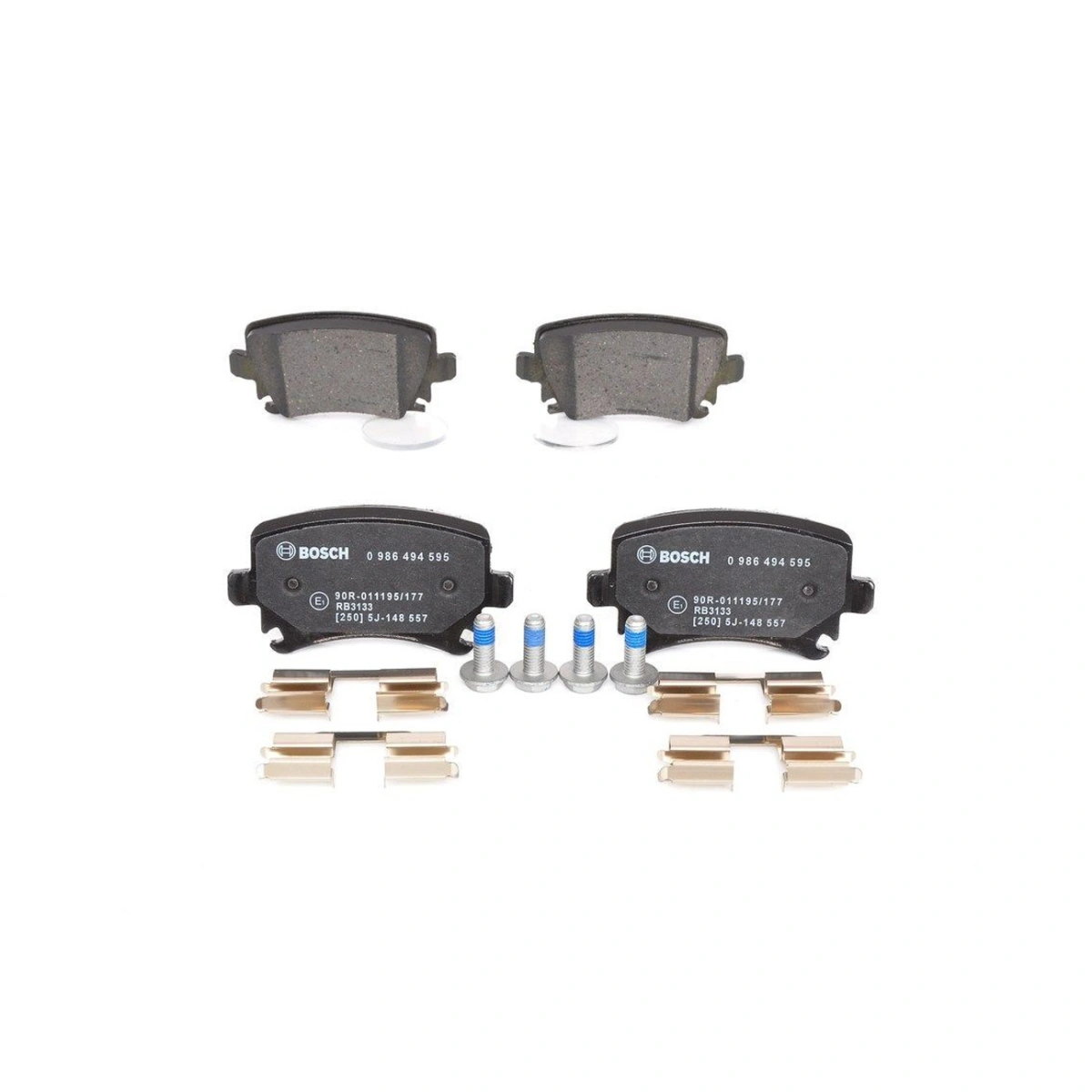 Bosch 0986494595 Arka Fren Balatası - VW Golf Passat Caddy Audi A4 A6 - 105mm - 1 Set